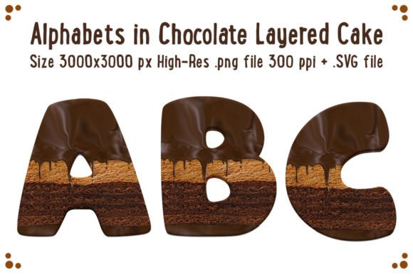 Chocolate Layer Cake Alphabet: Graphics & Crafts Review