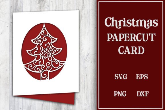 Christmas Card Papercut SVG