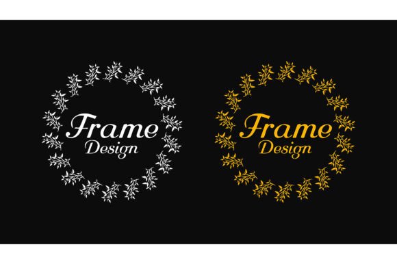 Decorative Botanical Frames for Logos 02: Graphics & Graphic Templates