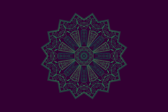 Decorative Color Mandala: Graphics & Patterns for Editorial Impact