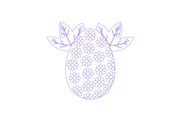 Easter Egg Icon Decorative Coloring Page: Graphics & Icons for Brand Campaigns
