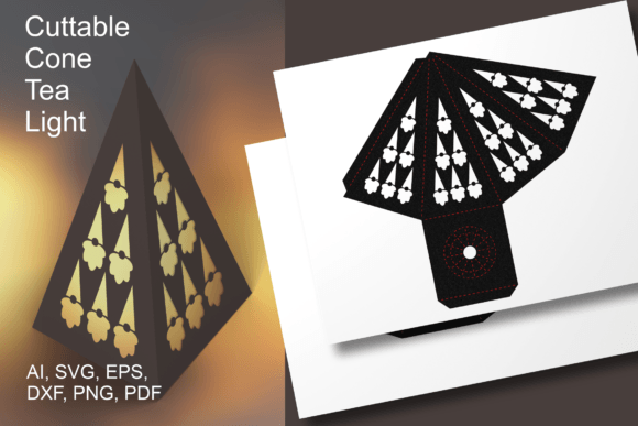 Gnome Heads Cone Lantern SVG for Crafts & Graphics