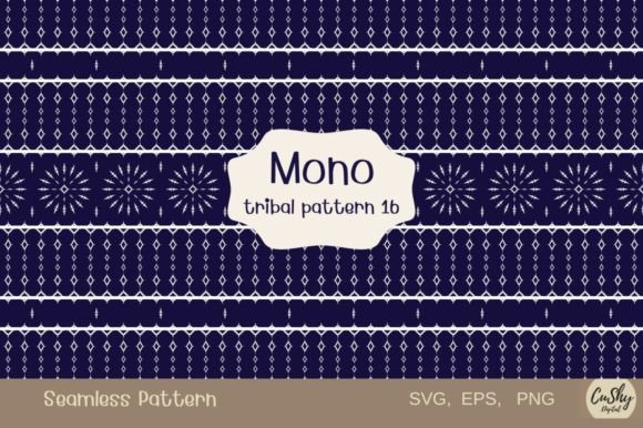 Mono Tribal Pattern16: Seamless Graphics & Patterns for Real Crafting