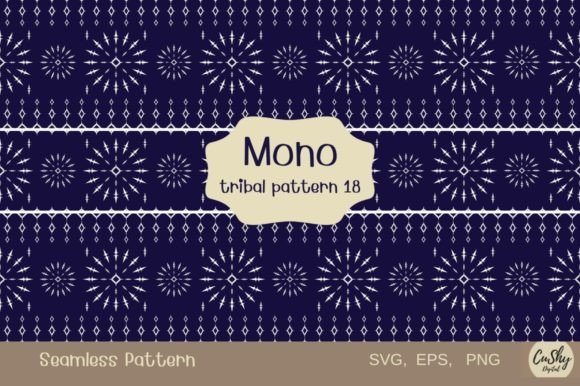 Mono Tribal Pattern18: Seamless Graphics & Patterns for Real Crafting