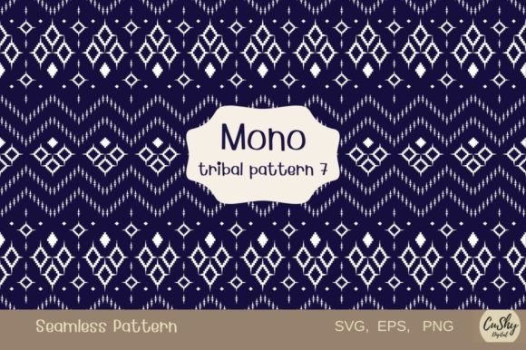 Mono Tribal Pattern7: Graphics & Patterns Review