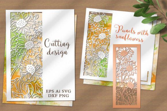 Panel with Sunflowers. Cutting File: Graphics for Crafts