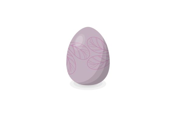 Purple Cute Easter Decorative Graphics & Icons