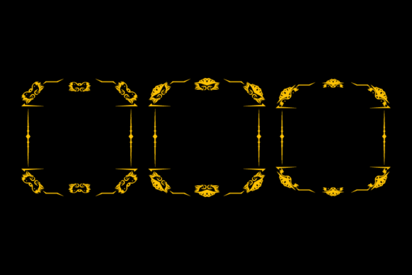 Set of Frame Decorative and Ornamental Graphics