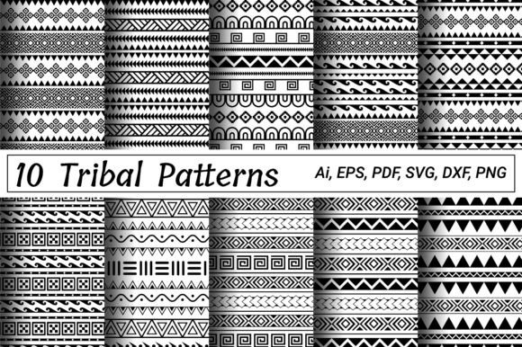 Tribal Aztec Pattern Set: Graphics & Patterns for Bold Branding